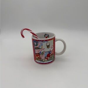 Breckenridge Santa Reading By Fireplace Christmas Holiday Coffee Mug 12oz